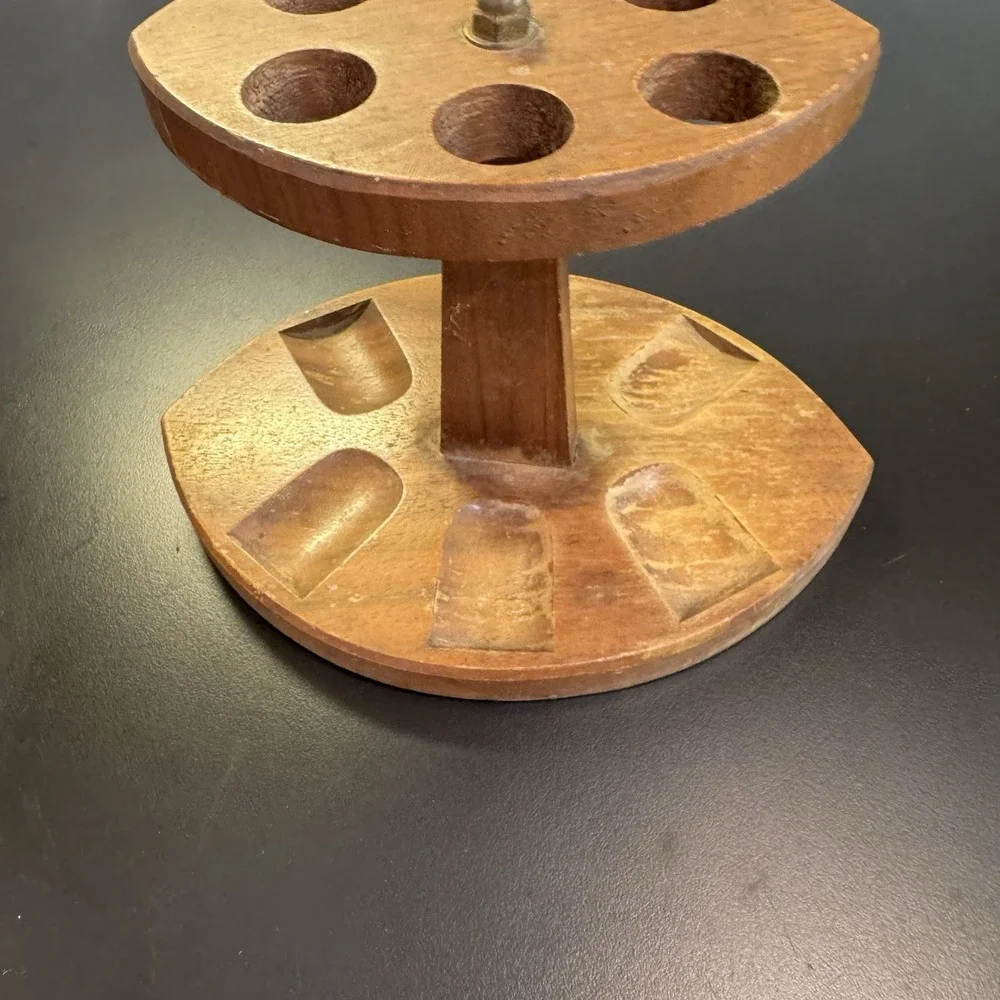 Pipe Weekly Rotation Wooden Pipe Rack‎ 6 Pipe Holder Man Cave Fathers Day Gift